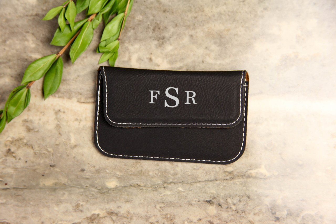 monogram card wallet