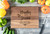 Walnut Personalized Cutting Board ~ Stacked Names