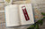 Personalized Bookmark - Large Heart Cutout 'Typewriter'