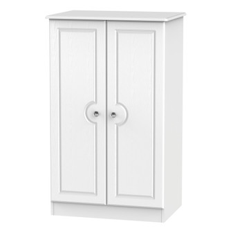 Crystal 2ft6in Plain Midi Wardrobe in White Ash - CRY058WAWM.jpg