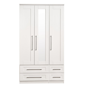 York Tall Triple 2 Drawer Mirror + Drawer Wardrobe in White Ash - YOR162WAWA.jpg