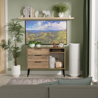 Hong Kong 3 Drawer TV Unit with legs in Vintage Oak & Vintage Oak - HKB246VOVO (0).jpg