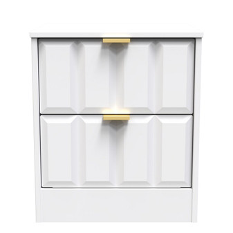 New York 2 Drawer Bedside Cabinet in White Matt - NYF005WMWM (1).jpg