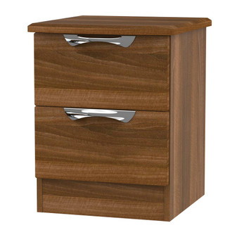 Camden 2 Drawer Bedside Cabinet in Noche Walnut - CAM005NWNW.jpg