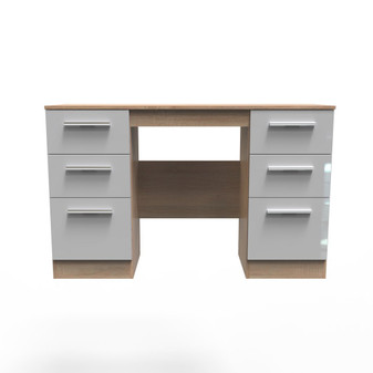 Contrast Kneehole in Grey Gloss & Bardolino Oak - CTR030GGBO (1).jpg