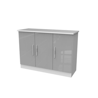 Contrast 3 Door Unit in Grey Gloss & White - CTR205GGWM (3).jpg