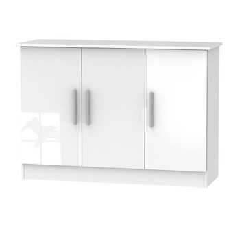 Contrast 3 Door Unit in White Gloss & White - CTR205WGWM.jpg