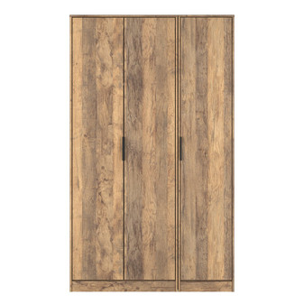 Hong Kong C 3 Door Wardrobe in Vintage Oak - HKC140VOVO (1).jpg