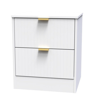 Nashville 2 Drawer Bedside Cabinet in White Matt - NVF005WMWM (3).jpg