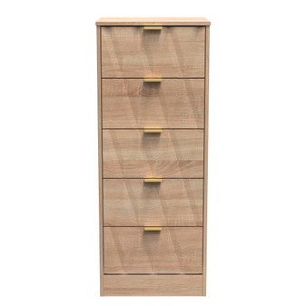 Las Vegas 5 Drawer Bedside Cabinet in Bardolino Oak - LVF003BOBO (1).jpg