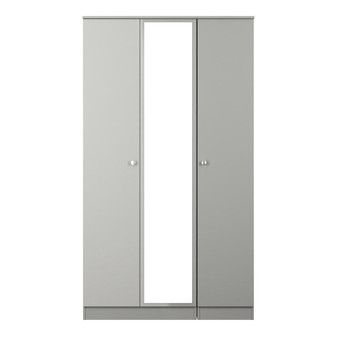 Yarmouth Tall Triple Mirrored Wardrobe in Uniform Gloss & Dusk Grey - YAR147UGDG (1).jpg