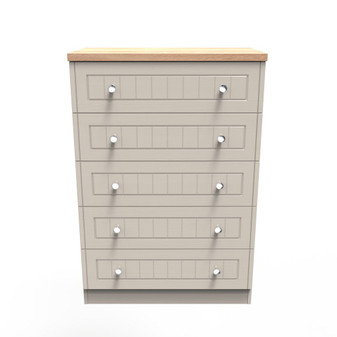 Vienna 5 Drawer Chest in Kashmir Ash & Bardolino Oak - VIE012KABO (1).jpg