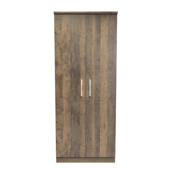 Contrast 2ft6in Plain Wardrobe in Vintage Oak - CTR060VOVO (1).jpg