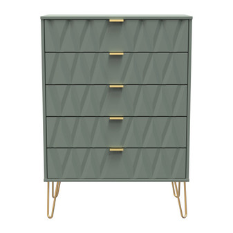Diamond 5 Drawer Chest in Reed Green - DIF012RGRG (1).jpg