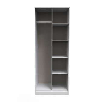 Diamond Tall Open Wardrobe in Graphite & Grey - DIF084GBGM (1).jpg