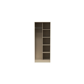 Diamond Tall Open Wardrobe in Mushroom Matt - DIF084MMMM (1).jpg