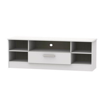 Knightsbridge Wide open TV unit in Grey Matt - KNI212GMGM.jpg