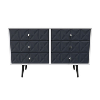 Pixel 6 Drawer Midi Chest in Indigo & White Matt - PXT015IMWM (1).jpg