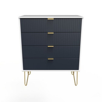 Linear 4 Drawer Chest in Indigo Matt & White - LIF011IMWM (1).jpg