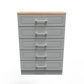 Kent 5 Drawer Chest in Dusk Grey & Bardolino Oak - KEN012DGBO (1).jpg