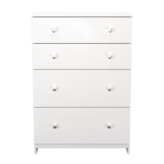 Yarmouth 4 Drawer Deep Chest in White Gloss & White - YAR050WGWM (1).jpg