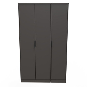Hong Kong B 3 Door Wardrobe in Graphite Black - HKB140GBGB (1).jpg
