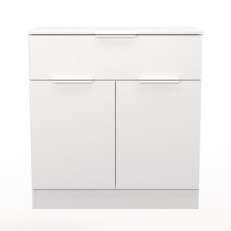 Plymouth 1 Drawer 2 Door Sideboard in White Gloss & Matt - PLY213WGWM (1).jpg