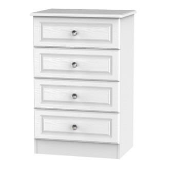 Crystal 4 Drawer Midi Chest in White Ash - CRY008WAWM.jpg