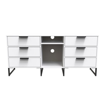 Diego G 6 Drawer Sideboard in White Matt - DEG247WMWM (1).jpg