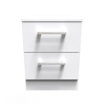 Devon 2 Drawer Bedside Cabinet in White Matt - DEV005WMWM (1).jpg