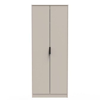 Hong Kong (Black Legs) Tall Plain Wardrobe in Kashmir Matt - HKB080KMKM (1).jpg