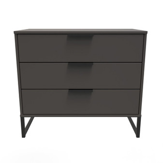 Hong Kong 3 Drawer Chest in Graphite Black - HKG010GBGB (1).jpg