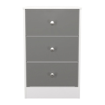 Padstow 3 Drawer Bedside Cabinet in Uniform Gloss & White - PAD001UGWM (1).jpg