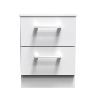 Devon 2 Drawer Bedside  - WIRELESS CHARGING in White Matt - DEV105WMWM (1).jpg