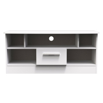 Knightsbridge Open TV Unit in White Matt - KNI210WMWM (1).jpg