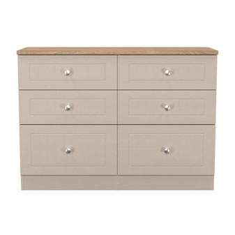 Vienna 6 Drawer Midi Chest in Kashmir Ash & Bardolino Oak - VIE015KABO (1).jpg
