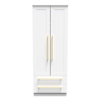 Haworth Tall 2 Drawer Wardrobe in White Ash - HAW081WAWA (1).jpg