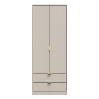 Linear Tall 2 Drawer Wardrobe in Kashmir Matt - LIF081KMKM (1).jpg