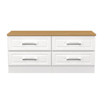 Kent 4 Drawer Bed Box in White Ash & Modern Oak - KEN036WAMO (1).jpg