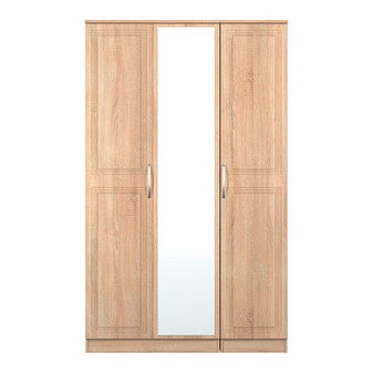 Dorset Triple Mirrored Wardrobe in Bardolino Oak - DOR137BOBO (1).jpg