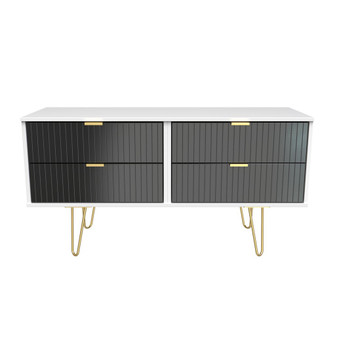 Linear 4 Drawer Bed Box in Deep Black & White - LIF036DBWM (1).jpg