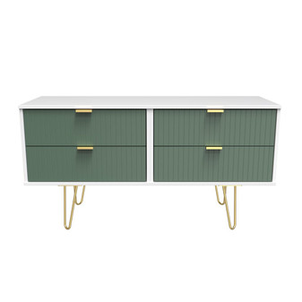 Linear 4 Drawer Bed Box in Labrador Green & White - LIF036LBWM (1).jpg