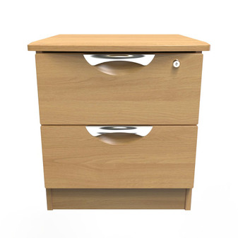 Flora 2 Drawer Bedside Cabinet - with Lock in Modern Oak - FLO007MOMO (1).jpg
