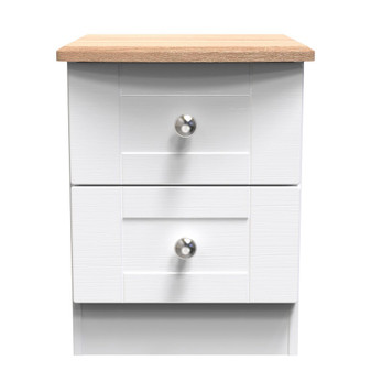 Sussex 2 Drawer Bedside Cabinet in White Ash & Bardolino Oak - SUS005WABO (1).jpg