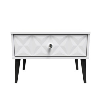 Pixel 1 Drawer Midi Chest with Legs in White Matt - PXT022WMWM (1).jpg
