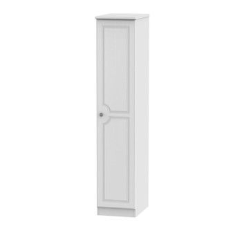 Pembroke 2ft6in Single Wardrobe in White Matt - PEM070WMWM.jpg