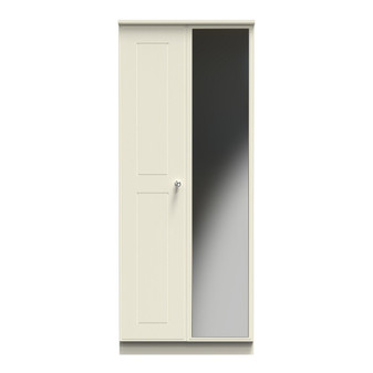 Victoria 2ft6in Mirror Wardrobe in Cream Ash - VIC057CACA (1).jpg