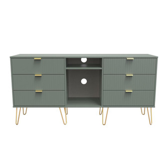 Linear 6 Drawer TV Unit with legs in Reed Green - LIF247RGRG (1).jpg