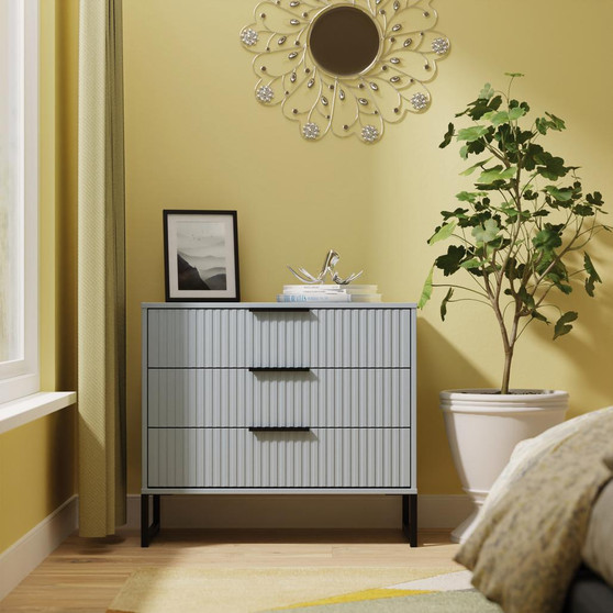 Fluted (Black Sleigh Legs) 3 Drawer Chest in Denim Blue - FUG010DMDM (0).jpg