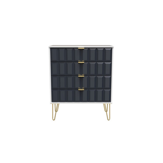 Cube 4 Drawer Chest in Indigo Matt & White - CUF011IMWM (1).jpg